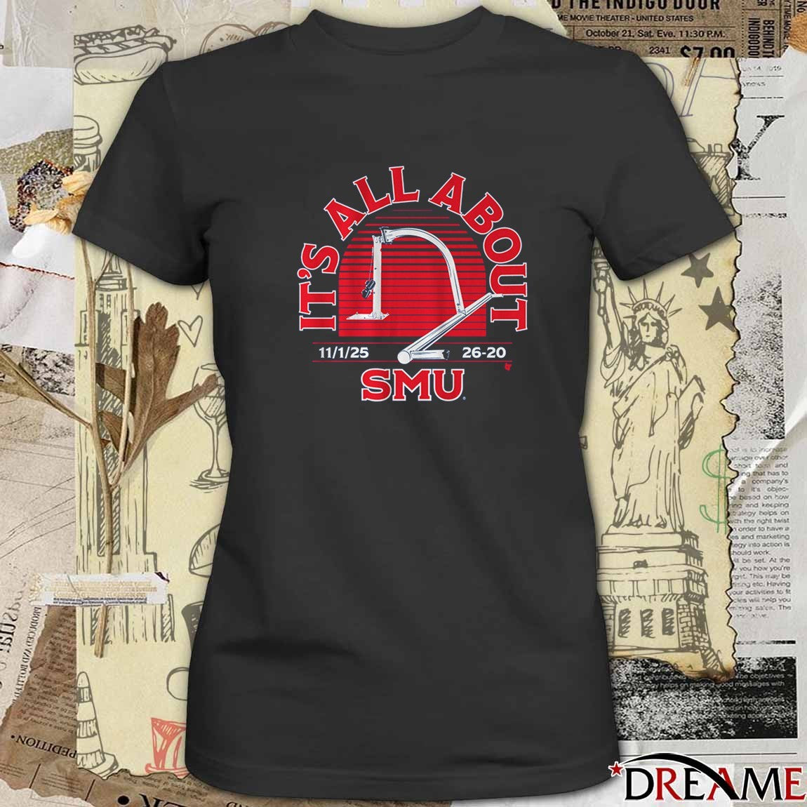 SMU Mustangs Football NCAA It’s All About SMU November 1 2025 26-20 t-shirt