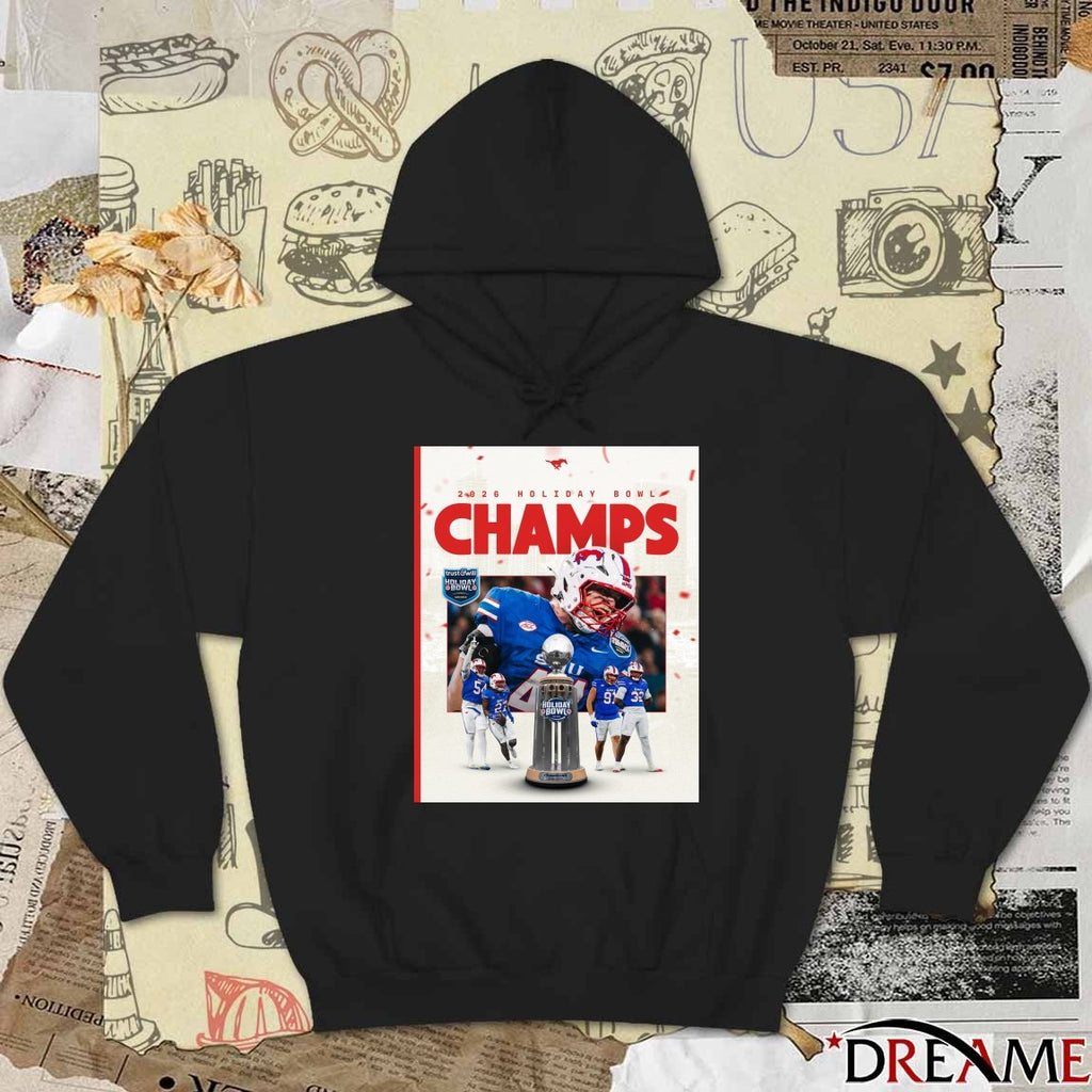 SMU Mustangs Holiday Bowl Champions January 2, 2026 Poster t-shirt
