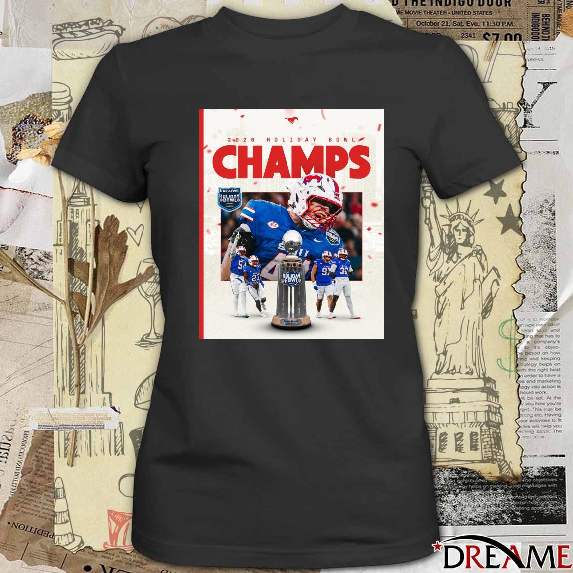 SMU Mustangs Holiday Bowl Champions January 2, 2026 Poster t-shirt