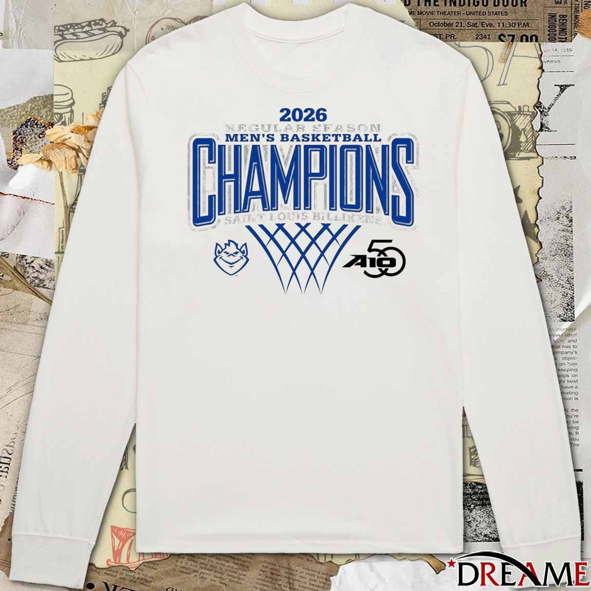 Saint Louis Billikens 2026 Atlantic 10 Men’s Basketball Regular Season Champions t-shirt