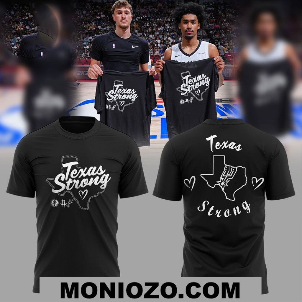 San Antonio Spurs Texas Strong Unity NBA Basketball Two-Sided Shirt