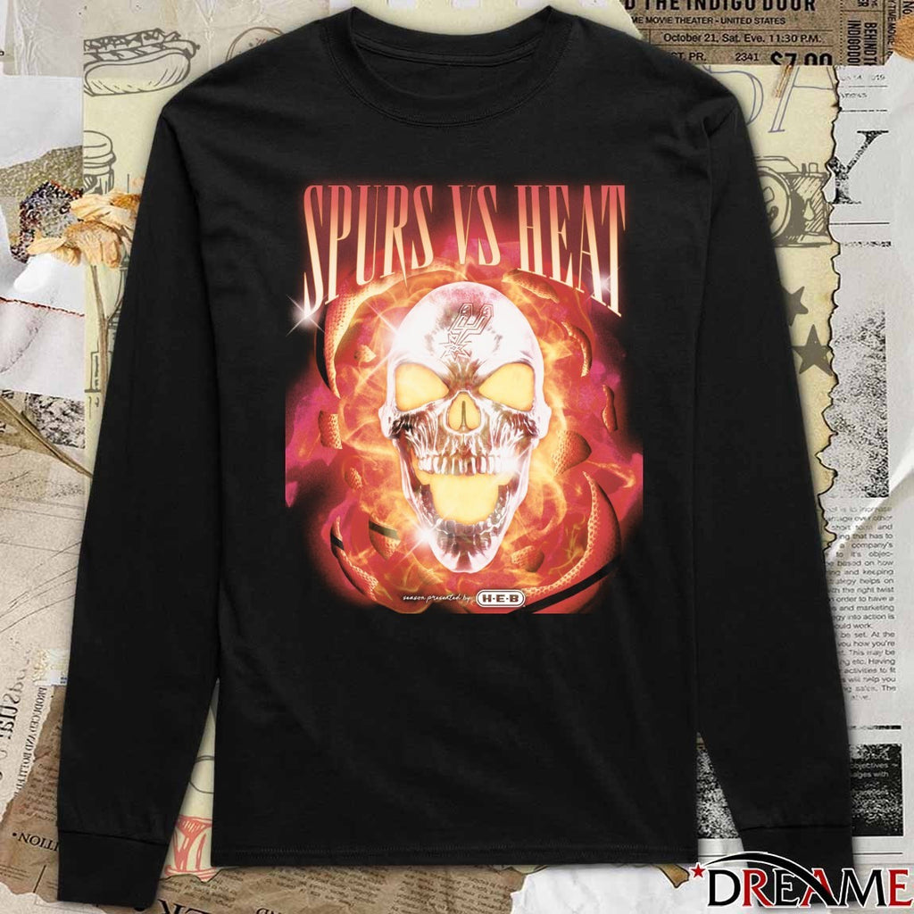 San Antonio Spurs Vs Miami Heat Halloween Eve October 30, 2025 t-shirt