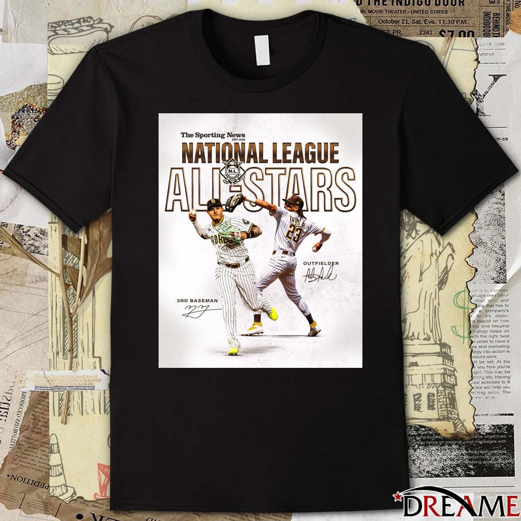 San Diego Padres Congratulations to Manny and Fernando NL All-Stars Signatures Poster t-shirt