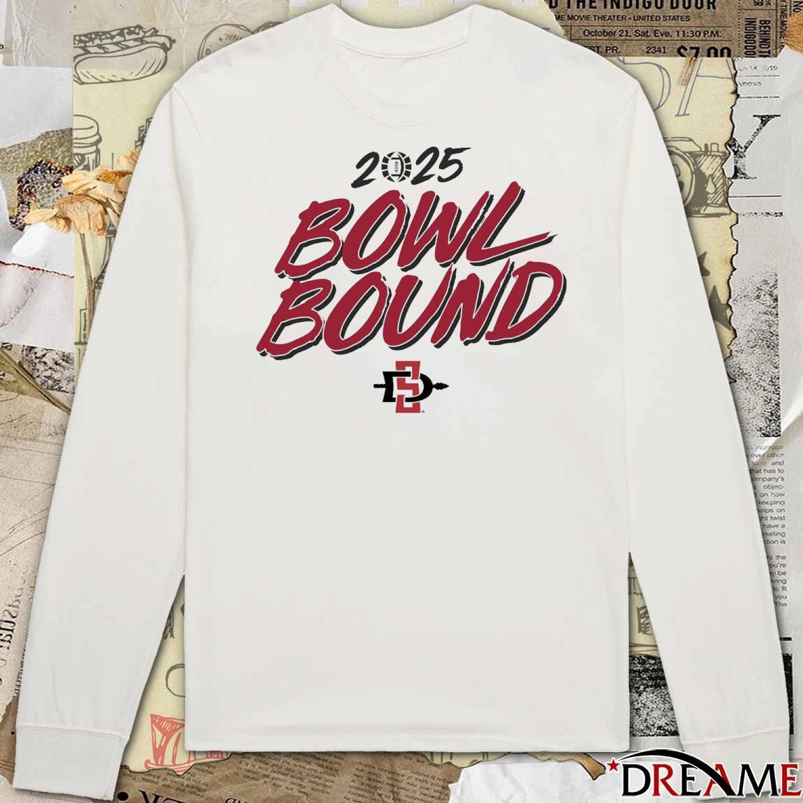 San Diego State Aztecs Football NCAA 2025 Bowl Bound t-shirt