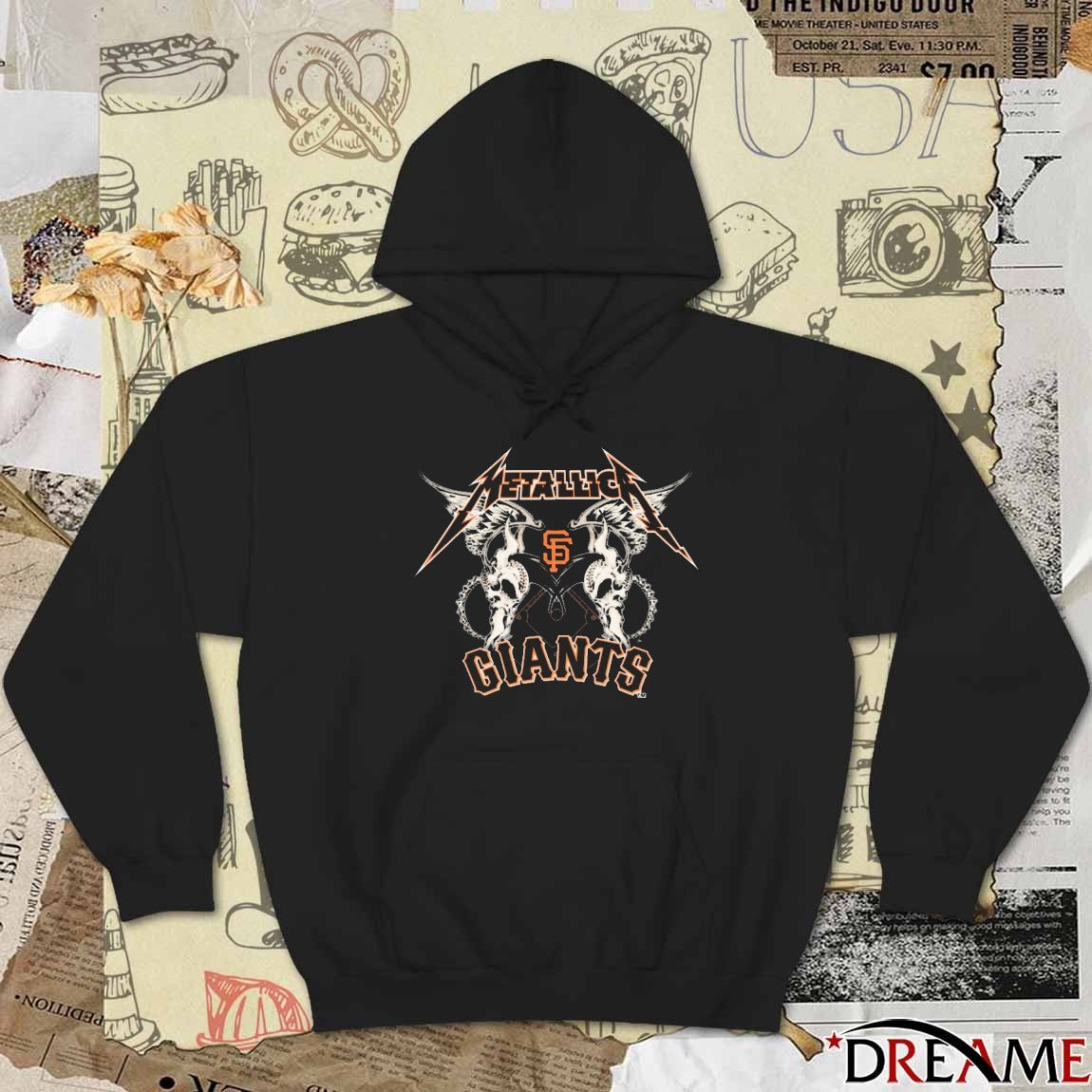 San Francisco Giants MLB Baseball Metallica Wings 2025 t-shirt