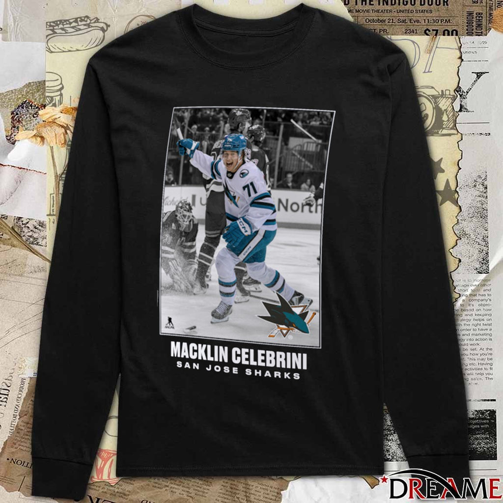 San Jose Sharks Macklin Celebrini 2025 NHL Moments Legacy t-shirt