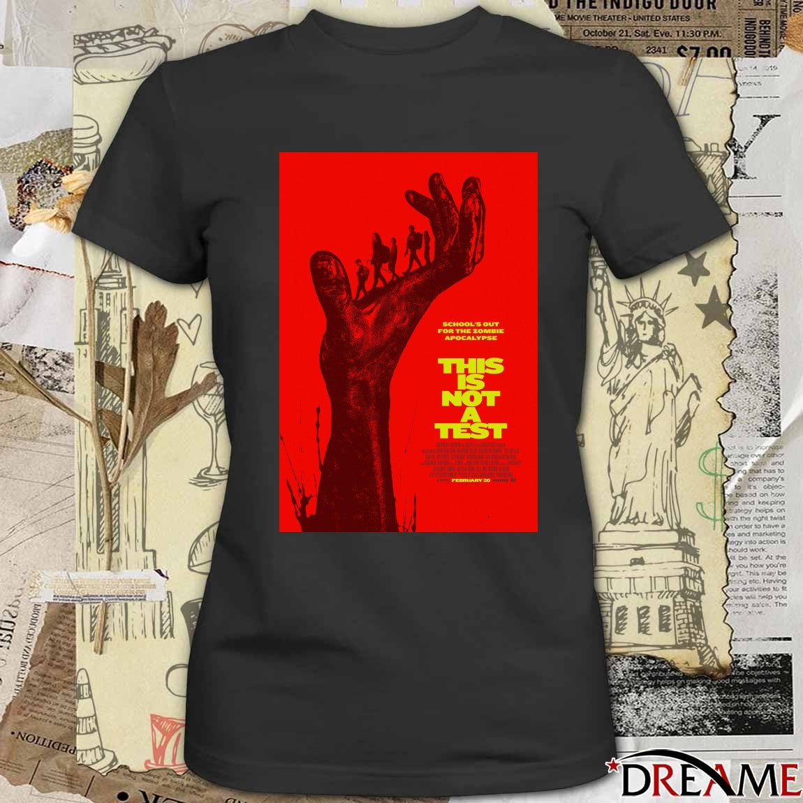 School’s Out For The Zombie Apocalypse This Is Not A Test Poster t-shirt