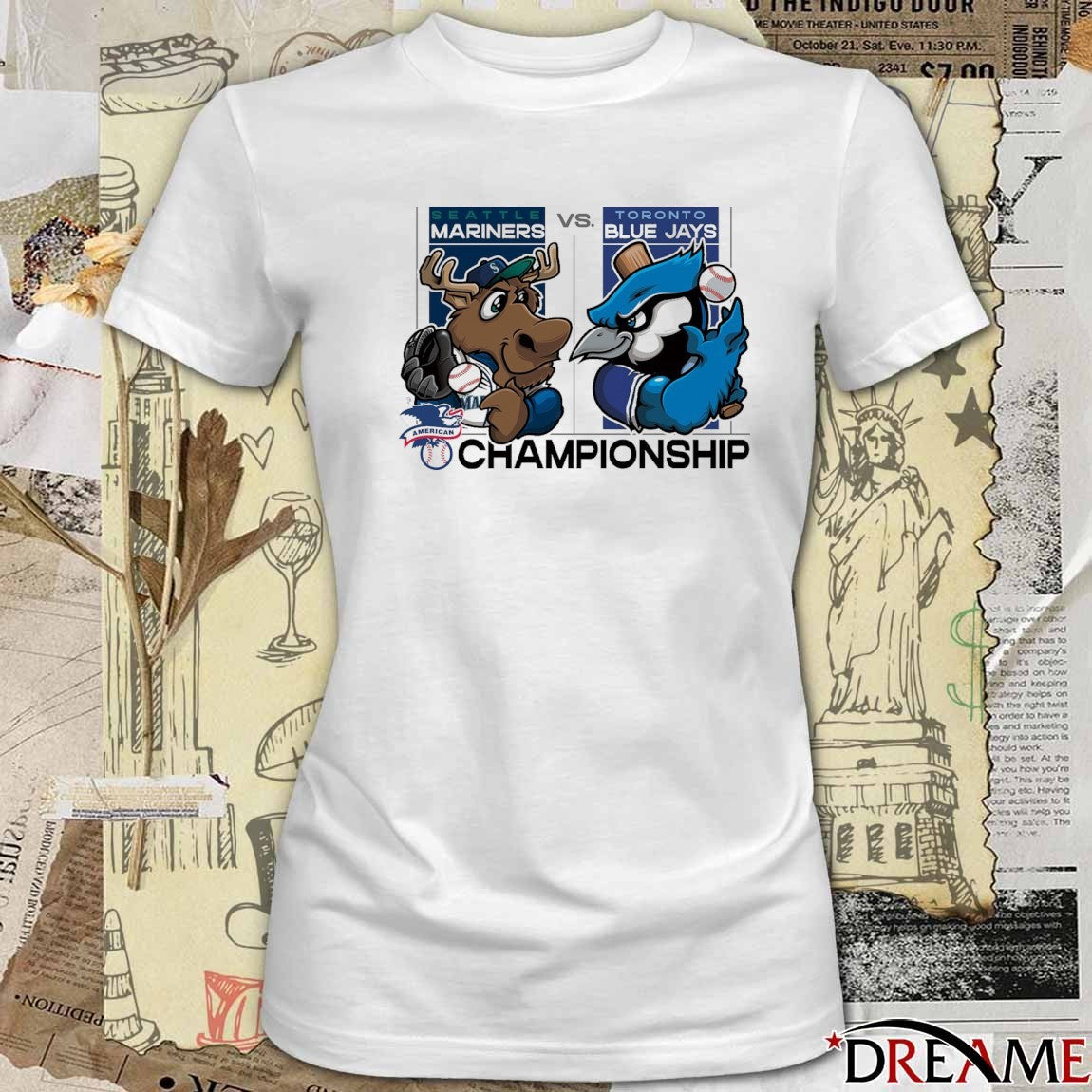 Seattle Mariners Vs Toronto Blue Jays 2025 MLB League Championship Series Mascots t-shirt