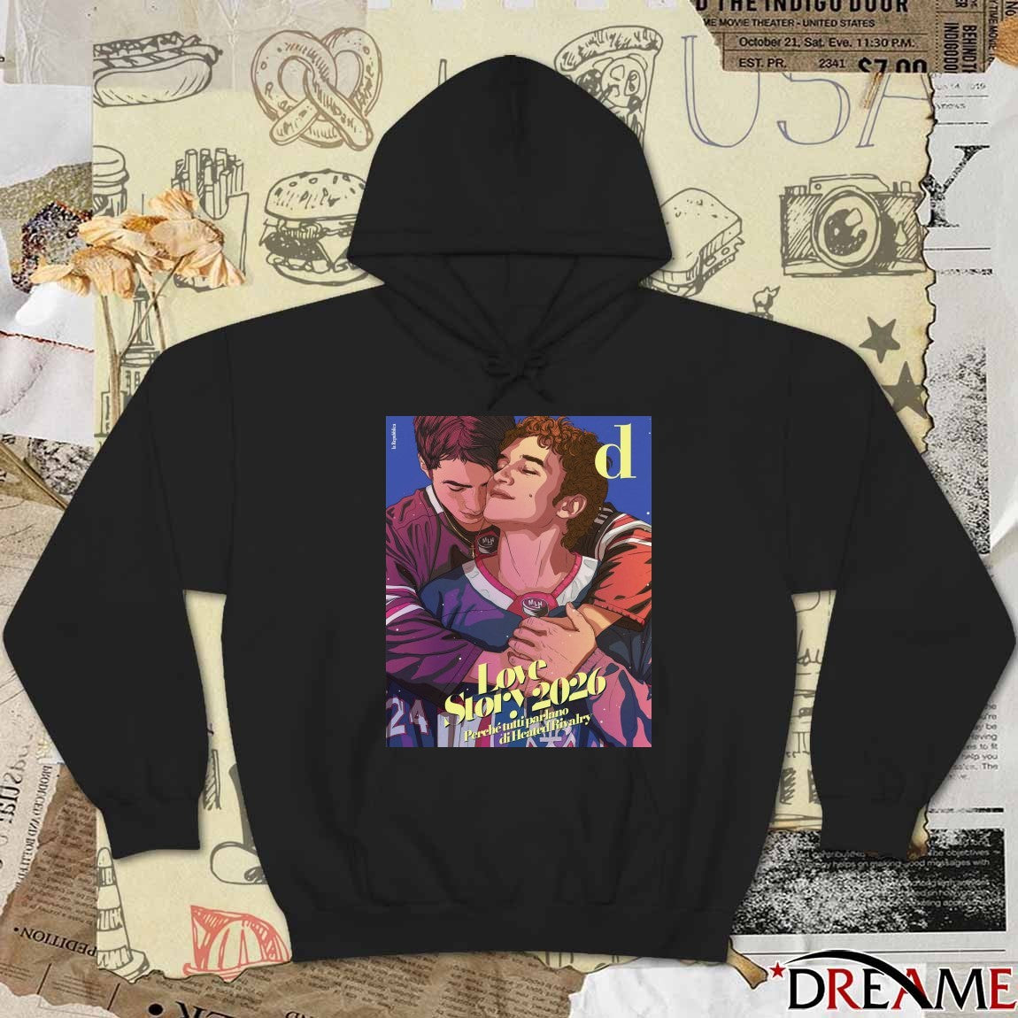 Shane Hollander and Ilya Rozanov Heated Rivalry Love Story 2026 D La Repubblica Poster t-shirt