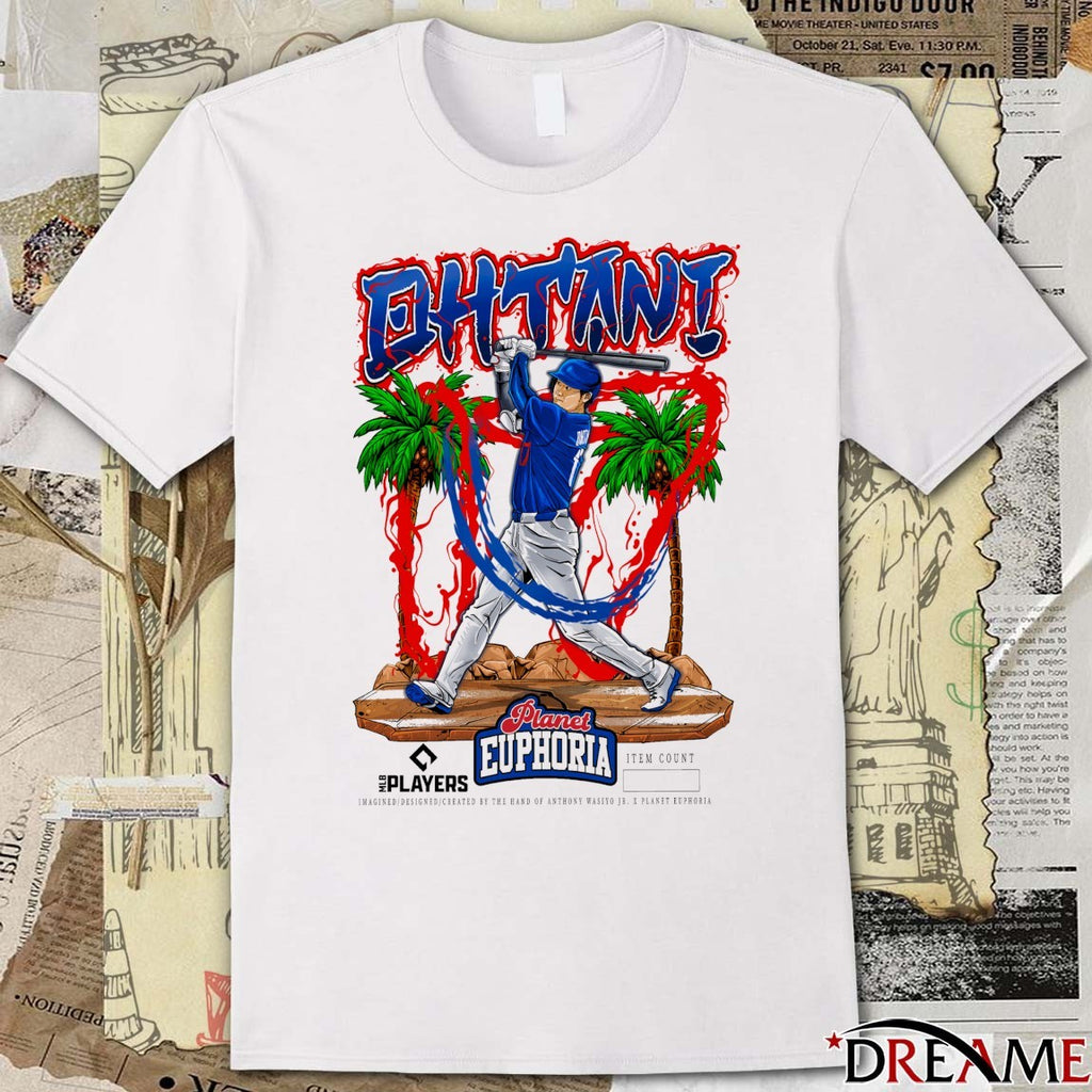 Shohei Ohtani V5 Los Angeles Dodgers MLB 2026 Planet Euphoria Art t-shirt