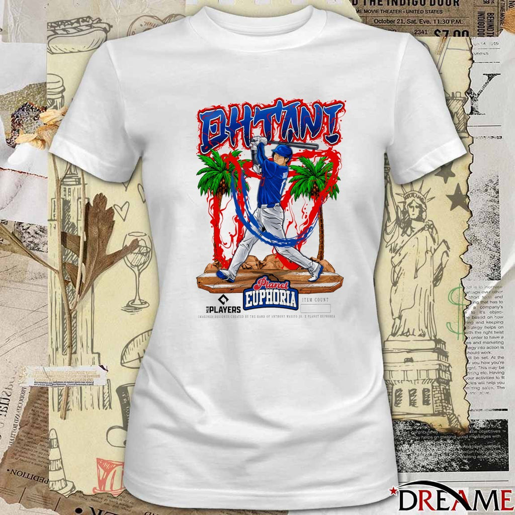 Shohei Ohtani V5 Los Angeles Dodgers MLB 2026 Planet Euphoria Art t-shirt