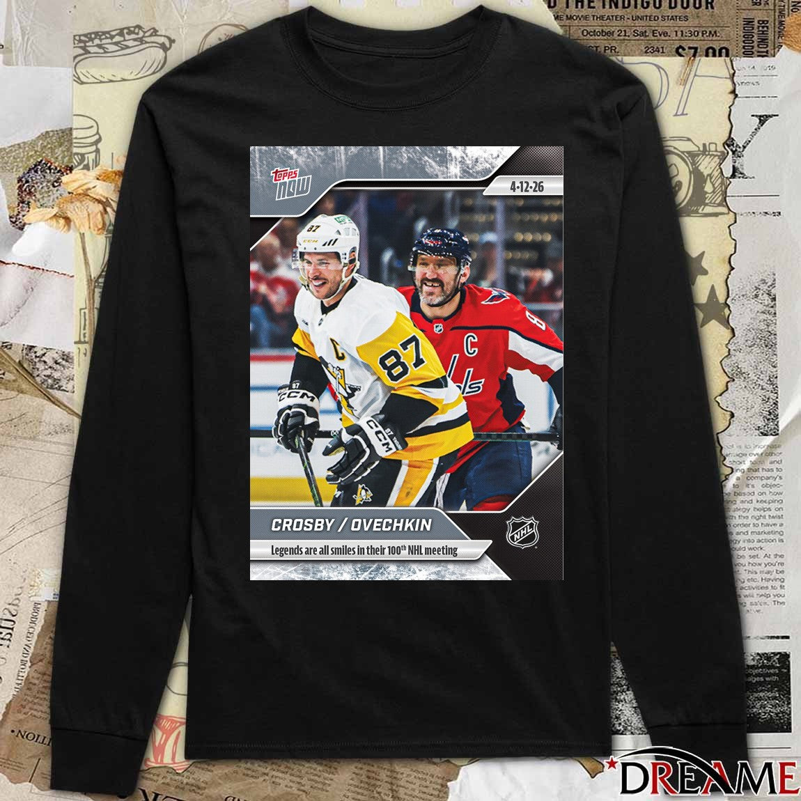 Sidney Crosby and Alex Ovechkin – Legends Are All Smiles In Their 100th NHL Meeting 2025-26 NHL Topps NOW t-shirt