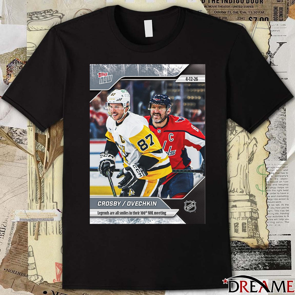 Sidney Crosby and Alex Ovechkin – Legends Are All Smiles In Their 100th NHL Meeting 2025-26 NHL Topps NOW t-shirt