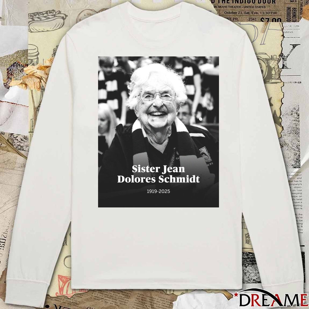Sister Jean Dolores Schmidt Of Loyola University Chicago Has Died At 106 Years Old 1919 – 2025 Poster t-shirt