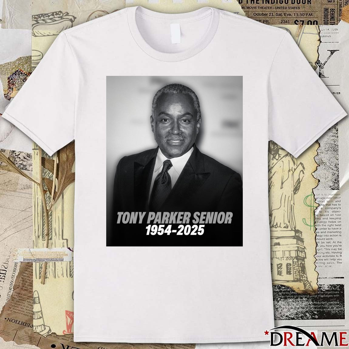 Skweek Are Deeply Saddened By The Passing Of Tony Parker Senior 1954-2025 Poster t-shirt