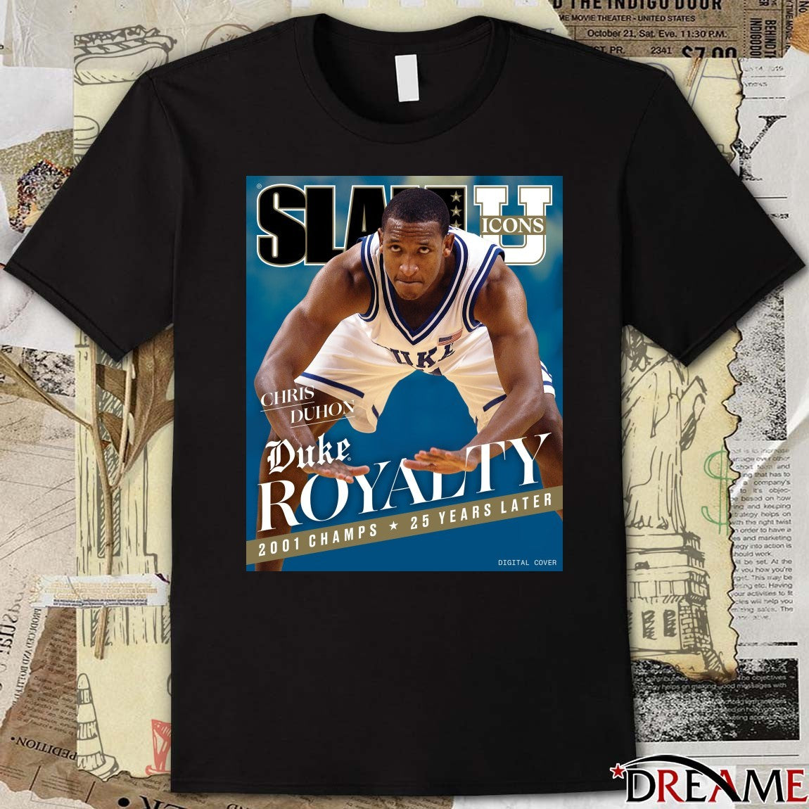 Slam Icons Legendary Chris Duhon Duke Royalty 2001 Champs 25 Years Later Poster t-shirt