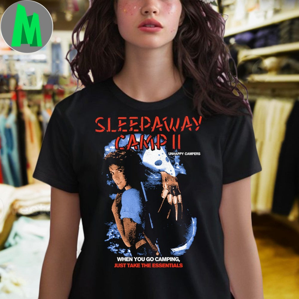 Sleepaway Camp II Unhappy Campers Classic Horror Movie Poster T-Shirt