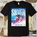 Snowboarding Women’s Halfpipe Silver Chloe Kim Milan Cortina 2026 Poster t-shirt
