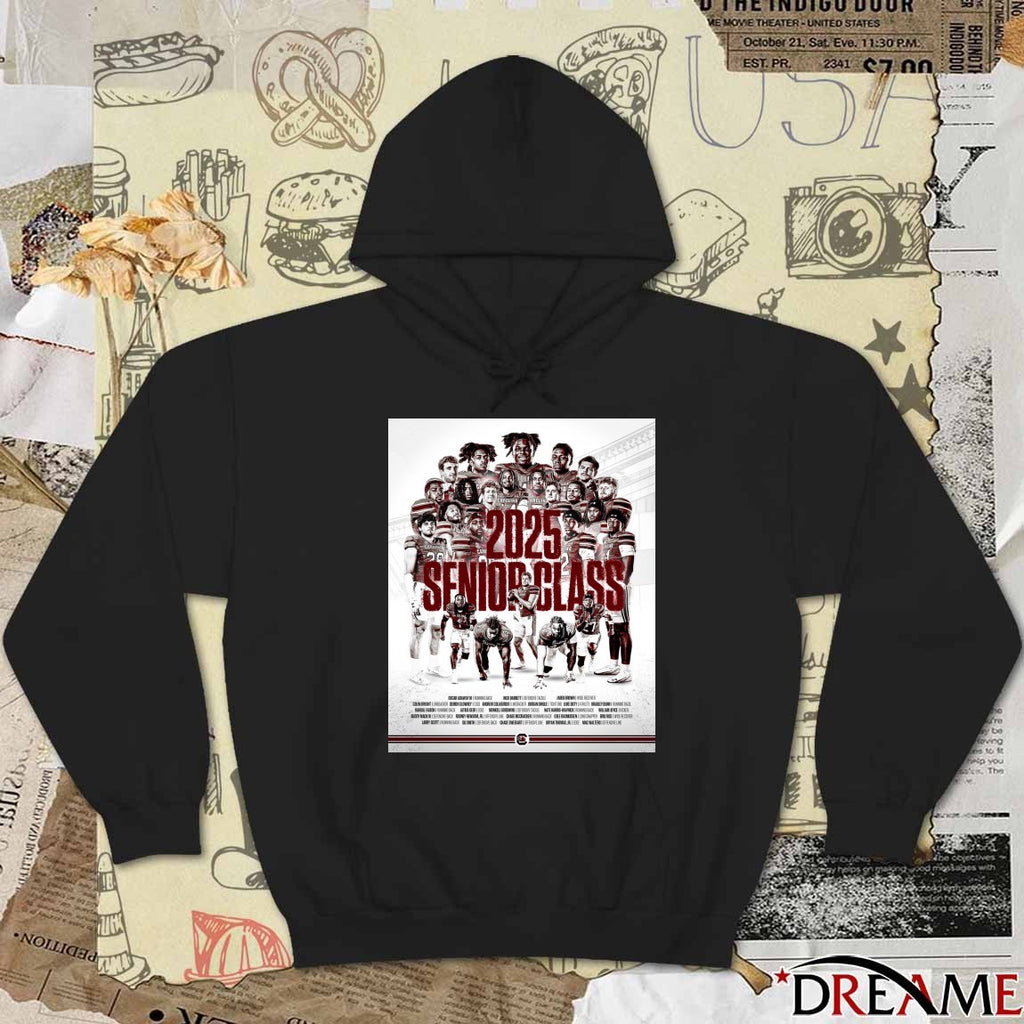 South Carolina Gamecock Football 2025 Senior Class Poster t-shirt