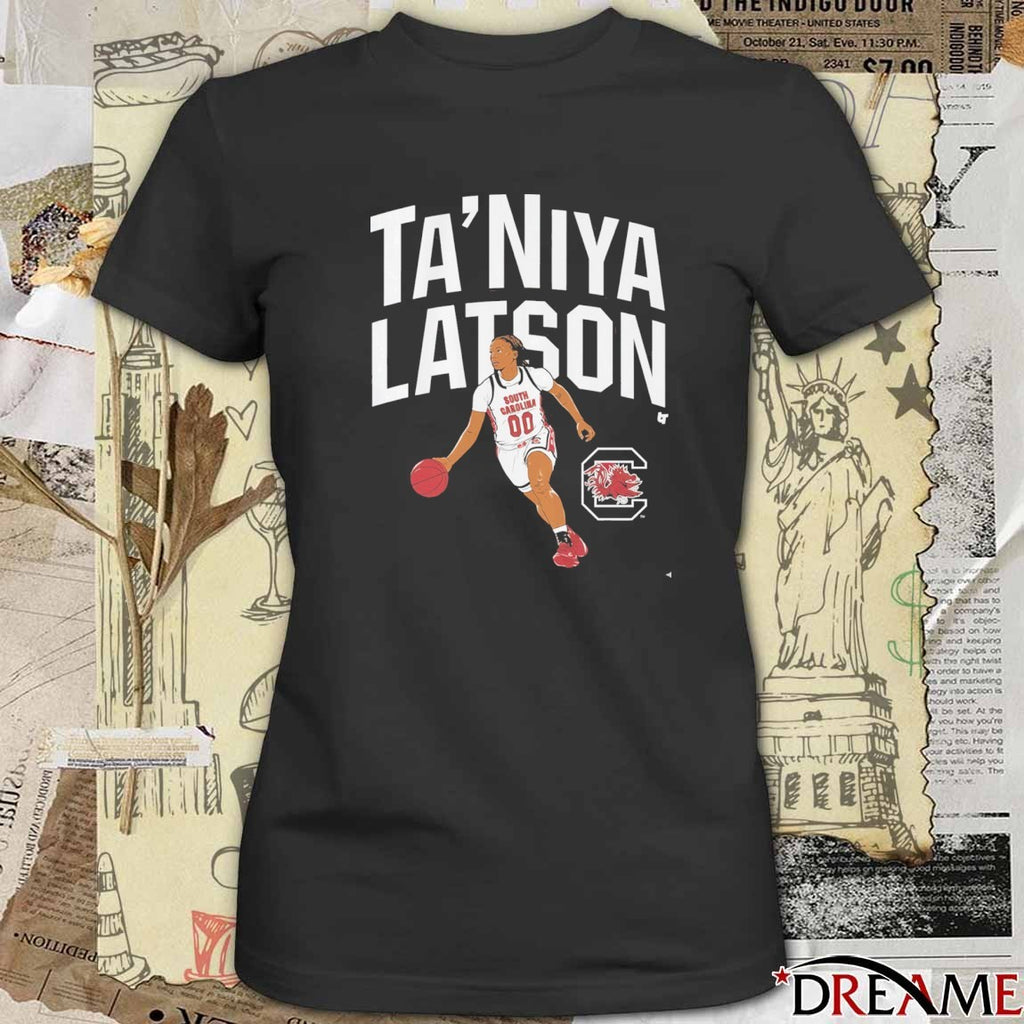 South Carolina Gamecocks Basketball Ta’Niya Latson Name Pose t-shirt