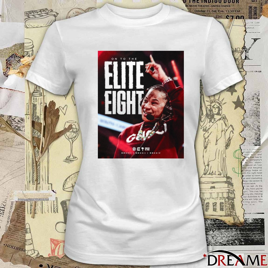 South Carolina Gamecocks On The 2026 NCAA Women’s Basketball Elite Right Poster t-shirt