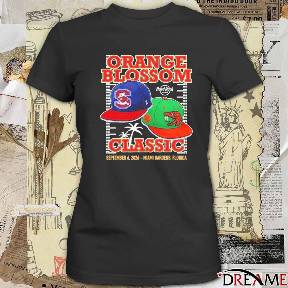South Carolina Vs Florida A&M Orange Blossom Classic September 6 2026 Miami Gardens FL t-shirt