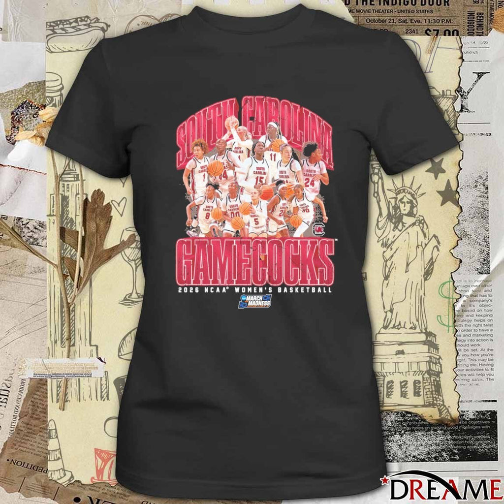 South Carolina Women’s Basketball Is Elite 8 Bound 2026 NCAA Women’s Basketball March Madness t-shirt