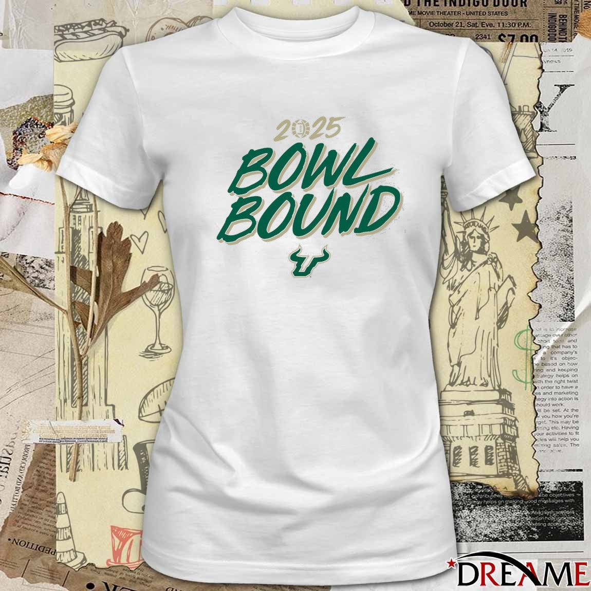 South Florida Bulls football NCAA 2025 Bowl Bound Season t-shirt
