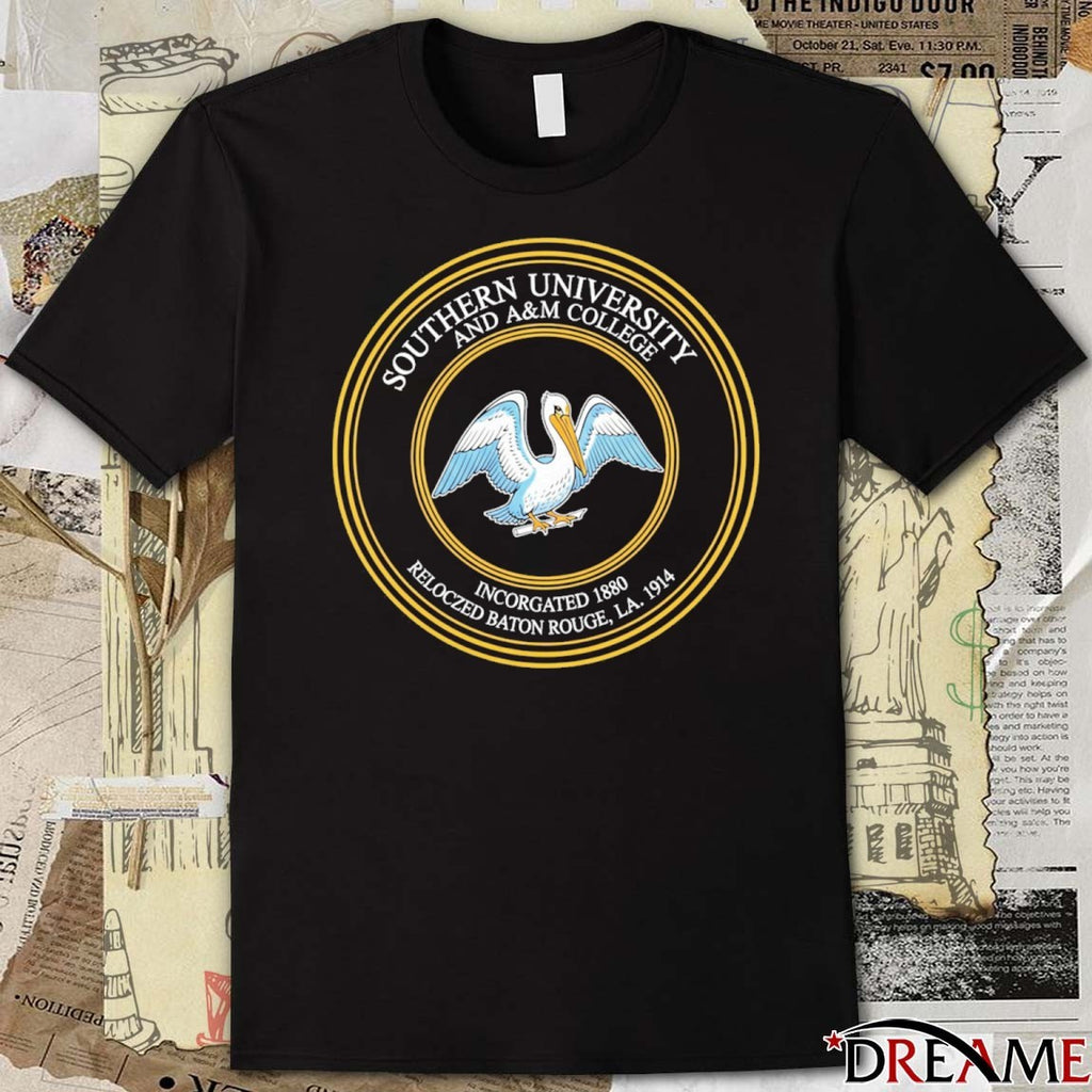 Southern University And A&M College Incorgated 1880 Pelican Emblem t-shirt