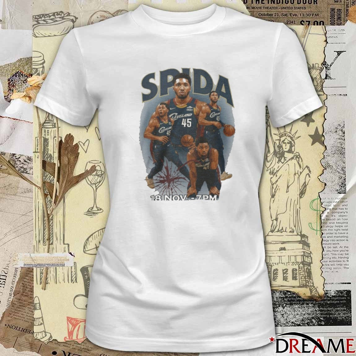 Spida Donovan Mitchell Cleveland Cavaliers 18 November 2025 t-shirt