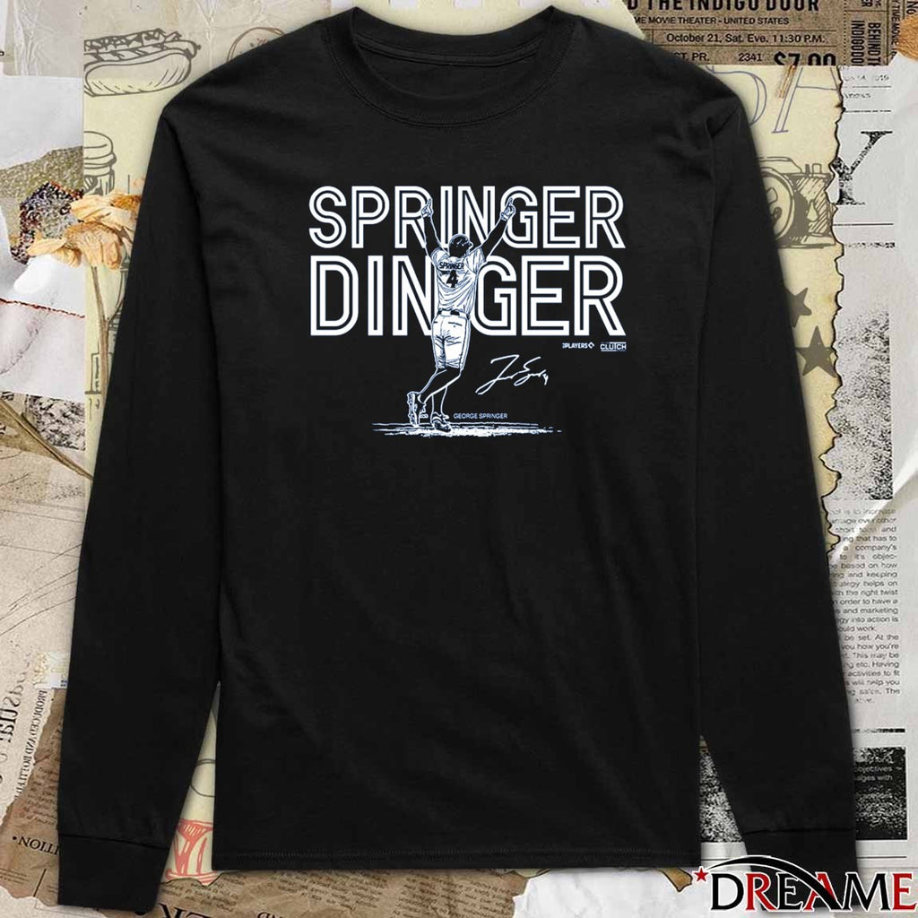 Springer Dinger FTW George Springer Toronto Blue Jays MLB Signature t-shirt