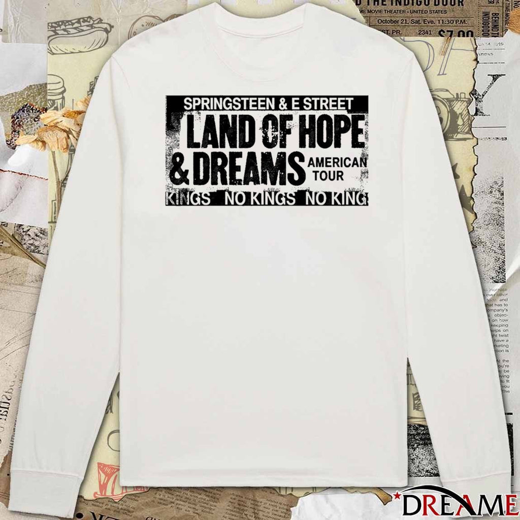 Springsteen & The E Street Band 2026 Land Of Hope & Dreams American Tour No King t-shirt