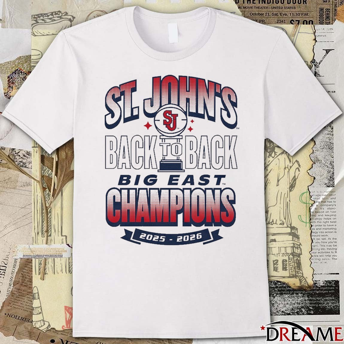 St John’s Red Storm Back To Back Big East Champions 2025 – 2026 t-shirt