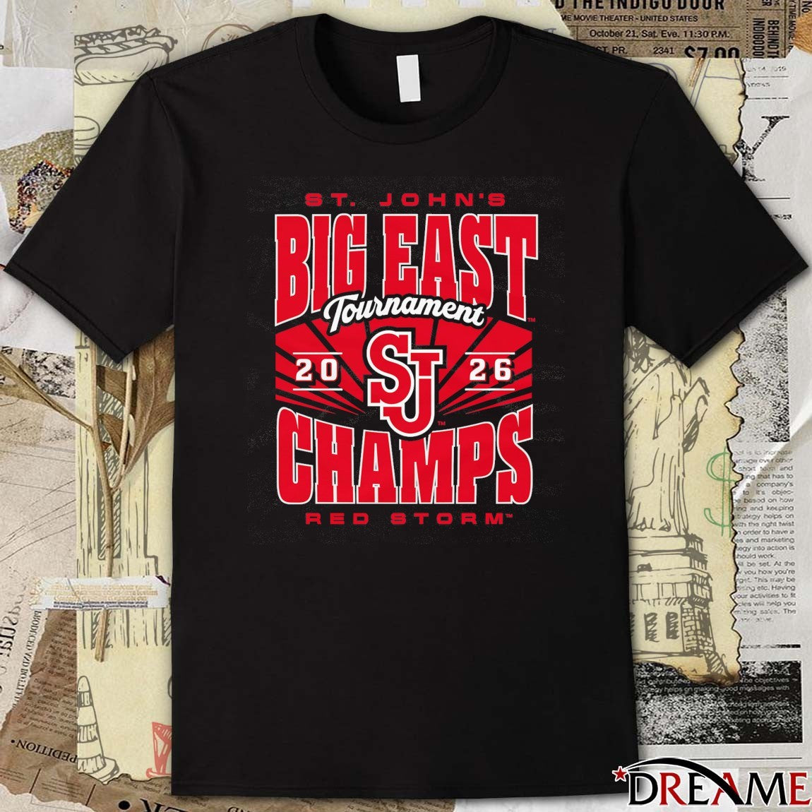 St. John’s Red Storm Big East Tourney Champs 2026 t-shirt
