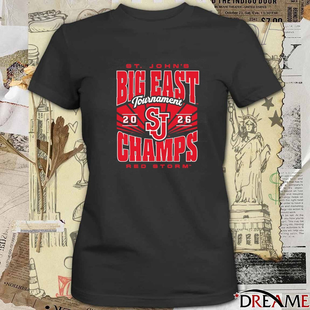 St. John’s Red Storm Big East Tourney Champs 2026 t-shirt