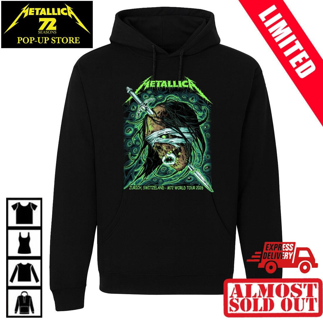 Stadion Letzigrund May 27 2026 Metallica Zurich Shirt Mark Richards