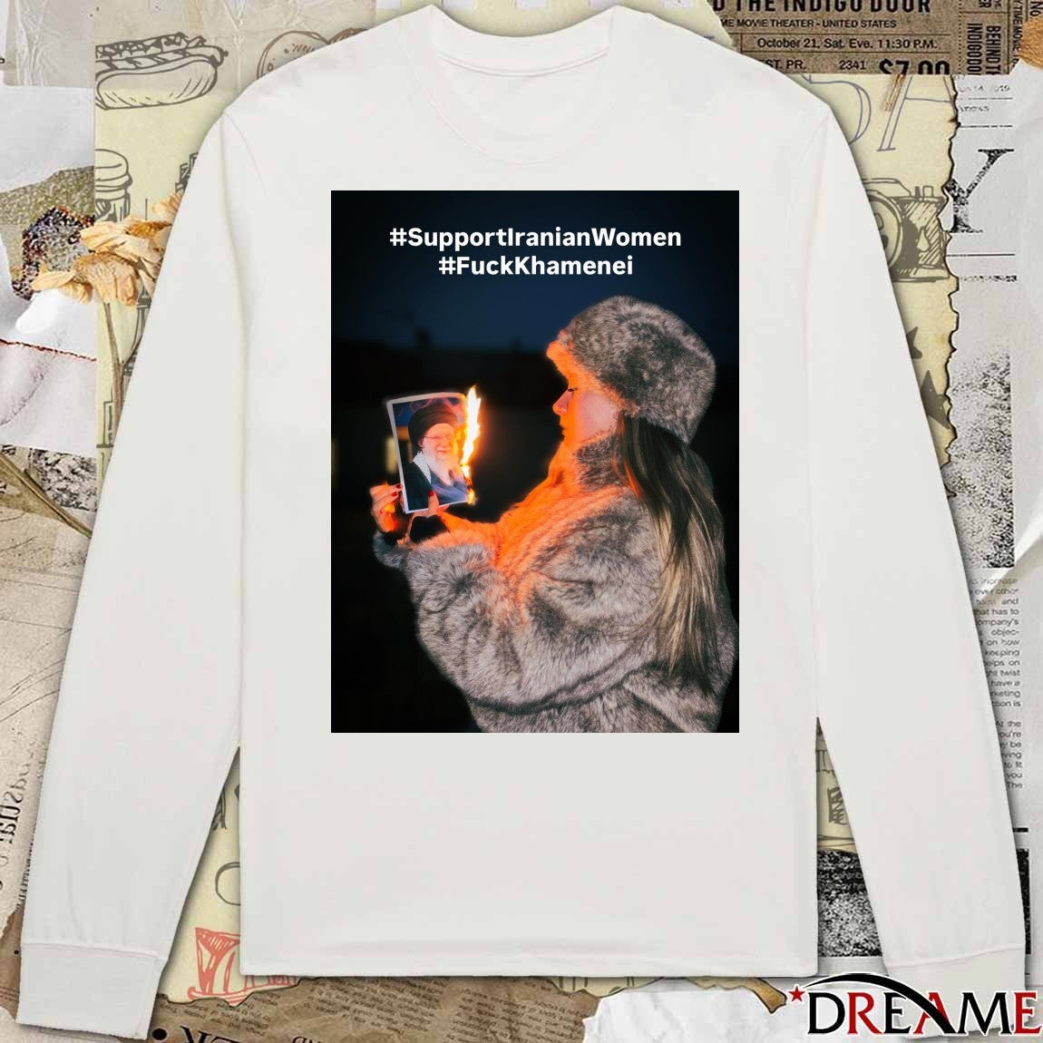 Stand With Iranian Women Support Iranian Women Fuck Khamenei t-shirt