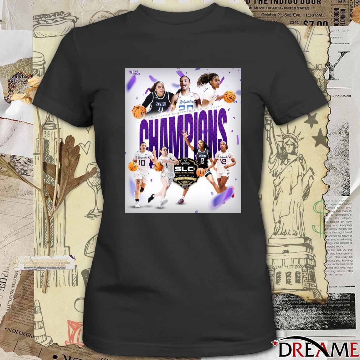 Stephen F. Austin Ladyjacks 2026 SLC Southland Conference Tournament Champions Poster t-shirt