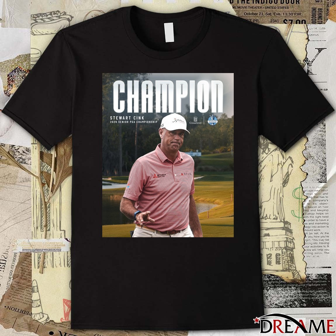 Stewart Cink 2026 Senior PGA Championship PGA Tour Poster t-shirt
