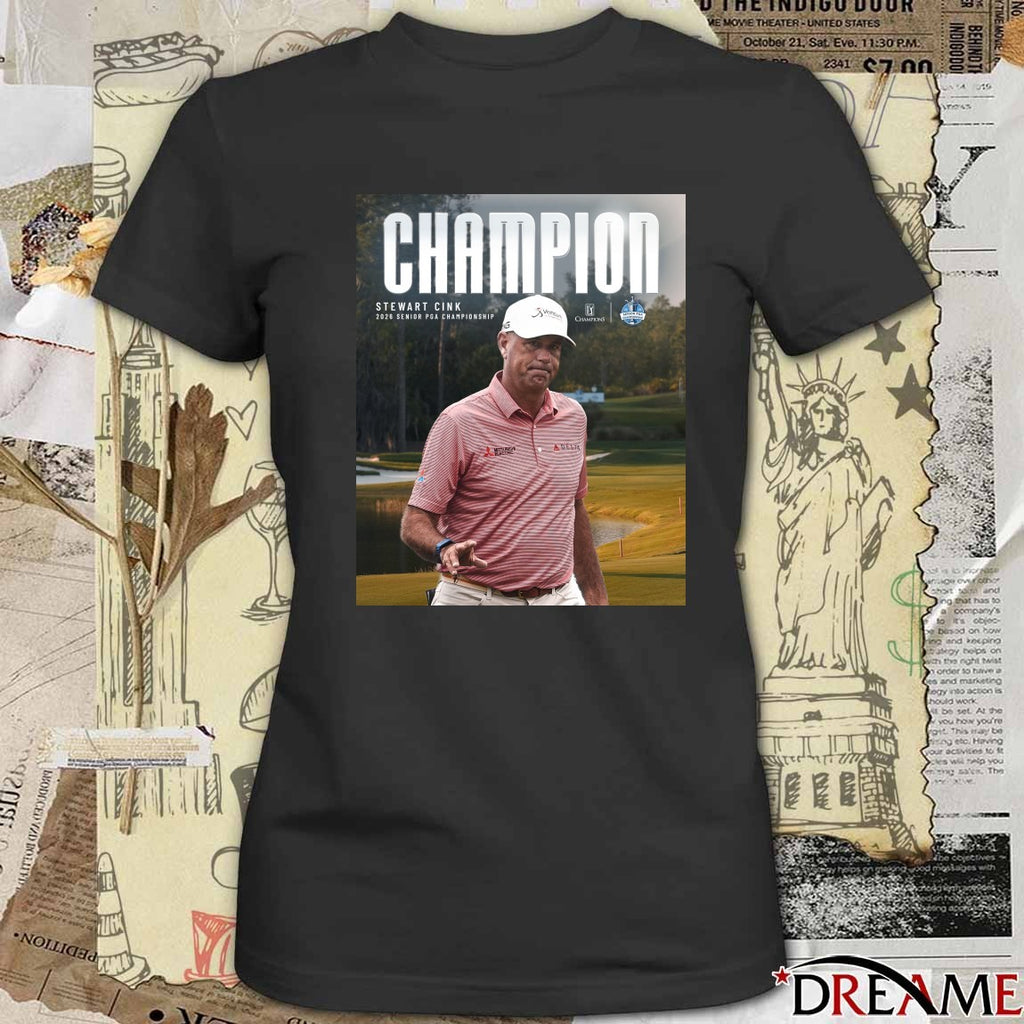 Stewart Cink 2026 Senior PGA Championship PGA Tour Poster t-shirt