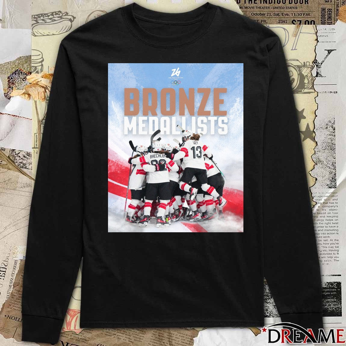 Switzerland Hockey Olympic Bronze Medallists 2026 Milano Cortina 2026 t-shirt