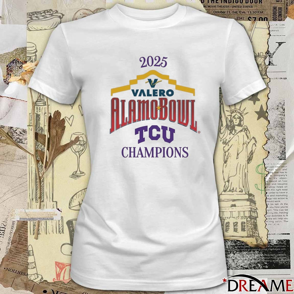 TCU Horned Frogs 2025 Valero Alamo Bowl Champions t-shirt