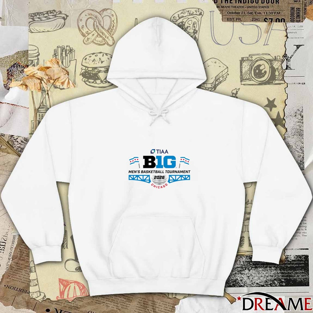 TIAA Big Ten Men’s Basketball Tournament 2026 Chicago Logo t-shirt