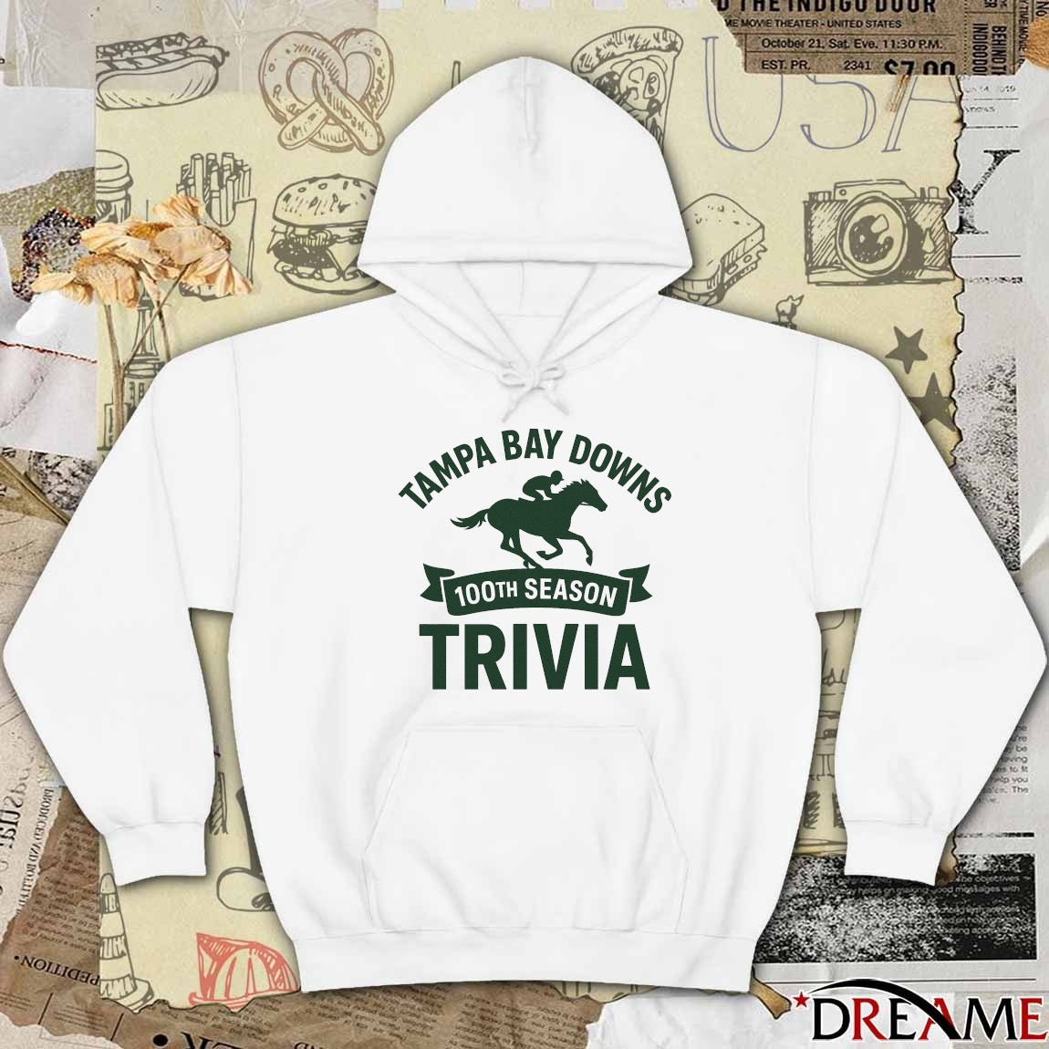 Tampa Bay Downs 100th Season Trivia 2025 t-shirt