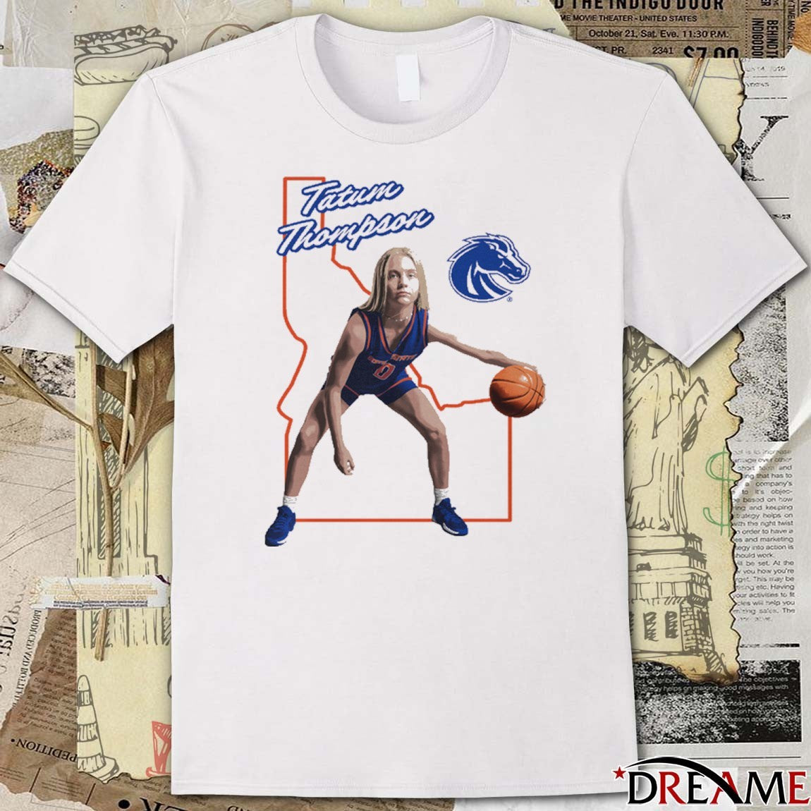 Tatum Thompson Hometown Boise State Basketball NIL t-shirt