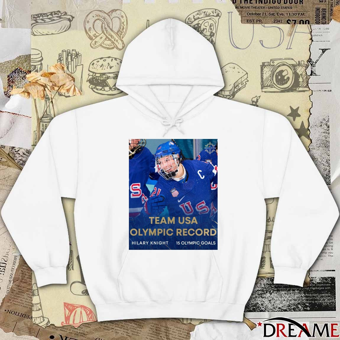 Team USA Olympic Record Hilary Knight 15 Olympic Goals t-shirt