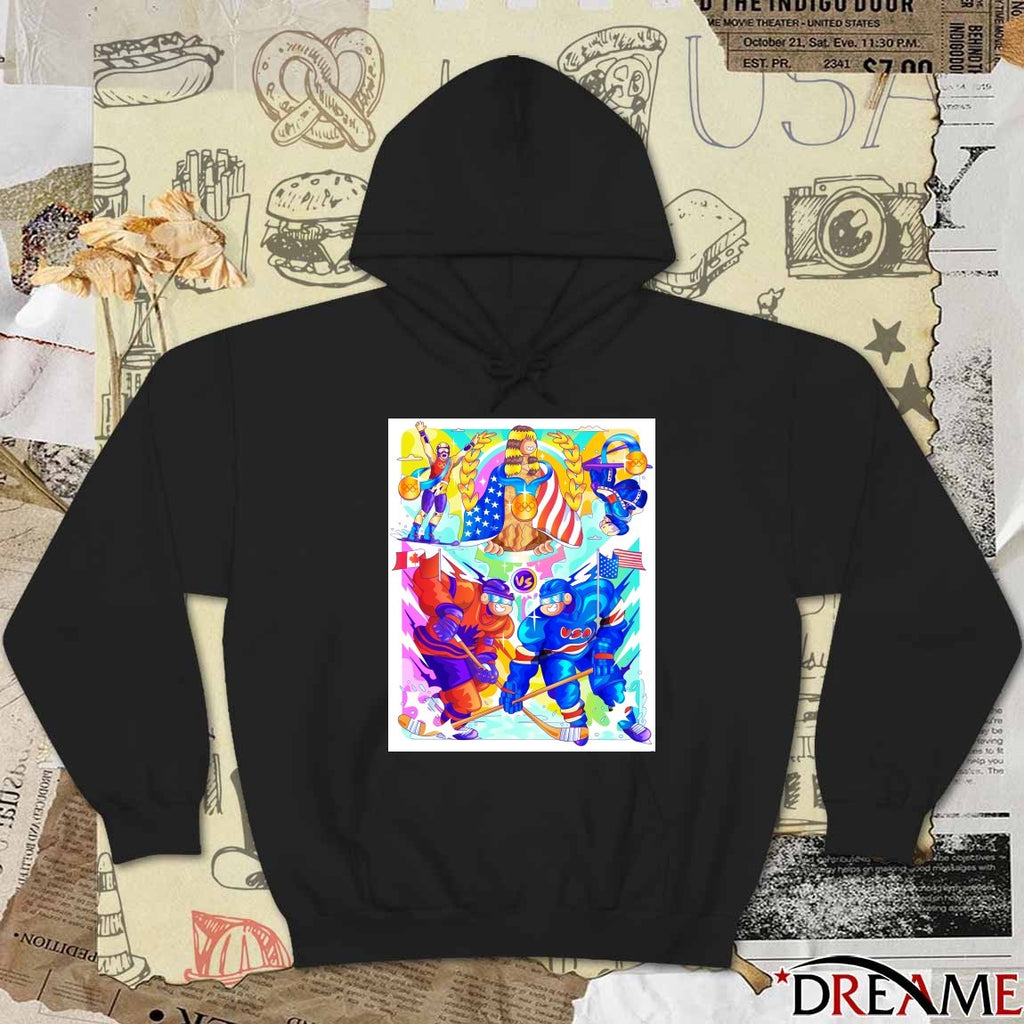 Team USA and Canada 2026 Winter Olympic Hockey Games in Milan Cortina Gago Poster t-shirt