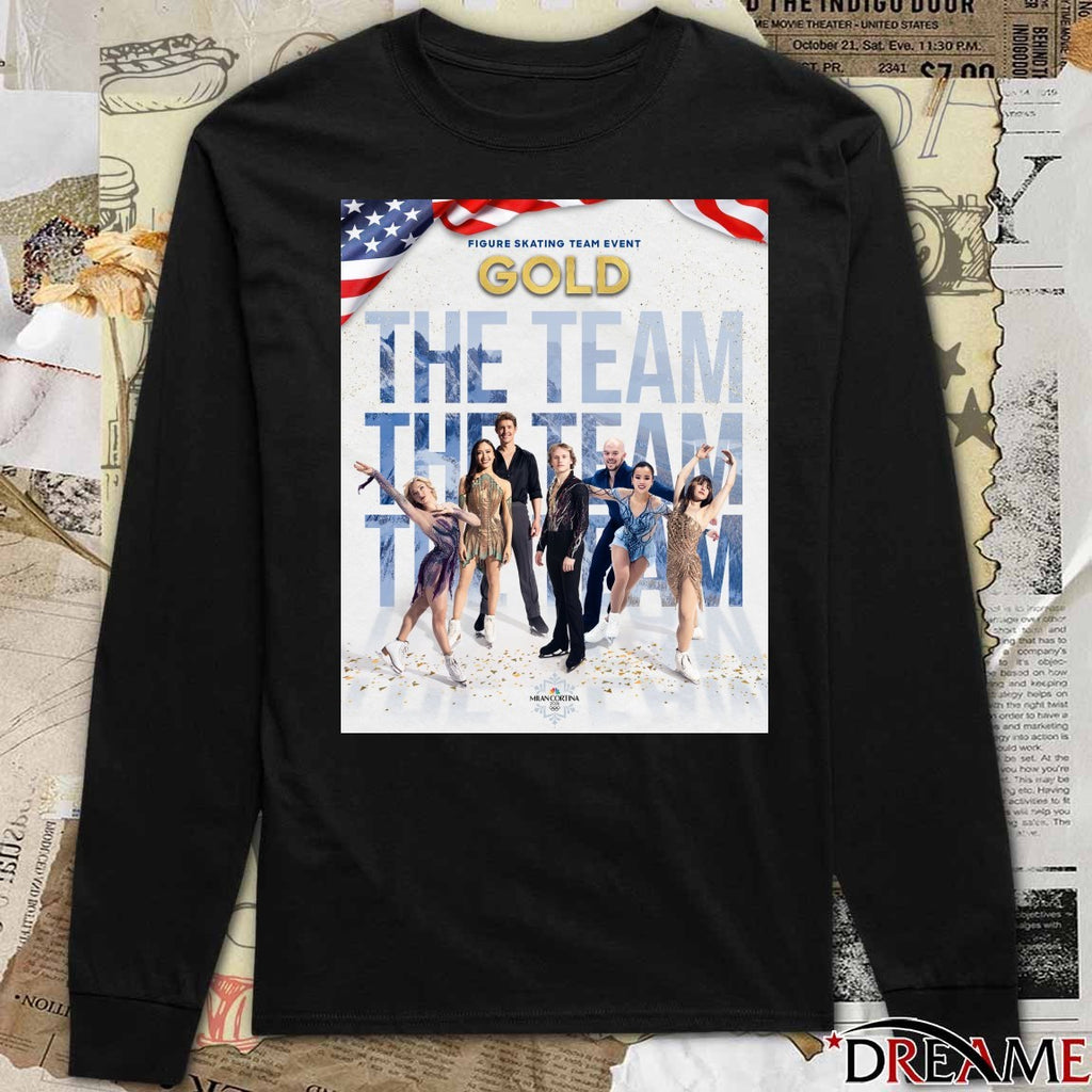 Team USA is GOLDEN in the team figure skating event Winter Olympics Poster t-shirt