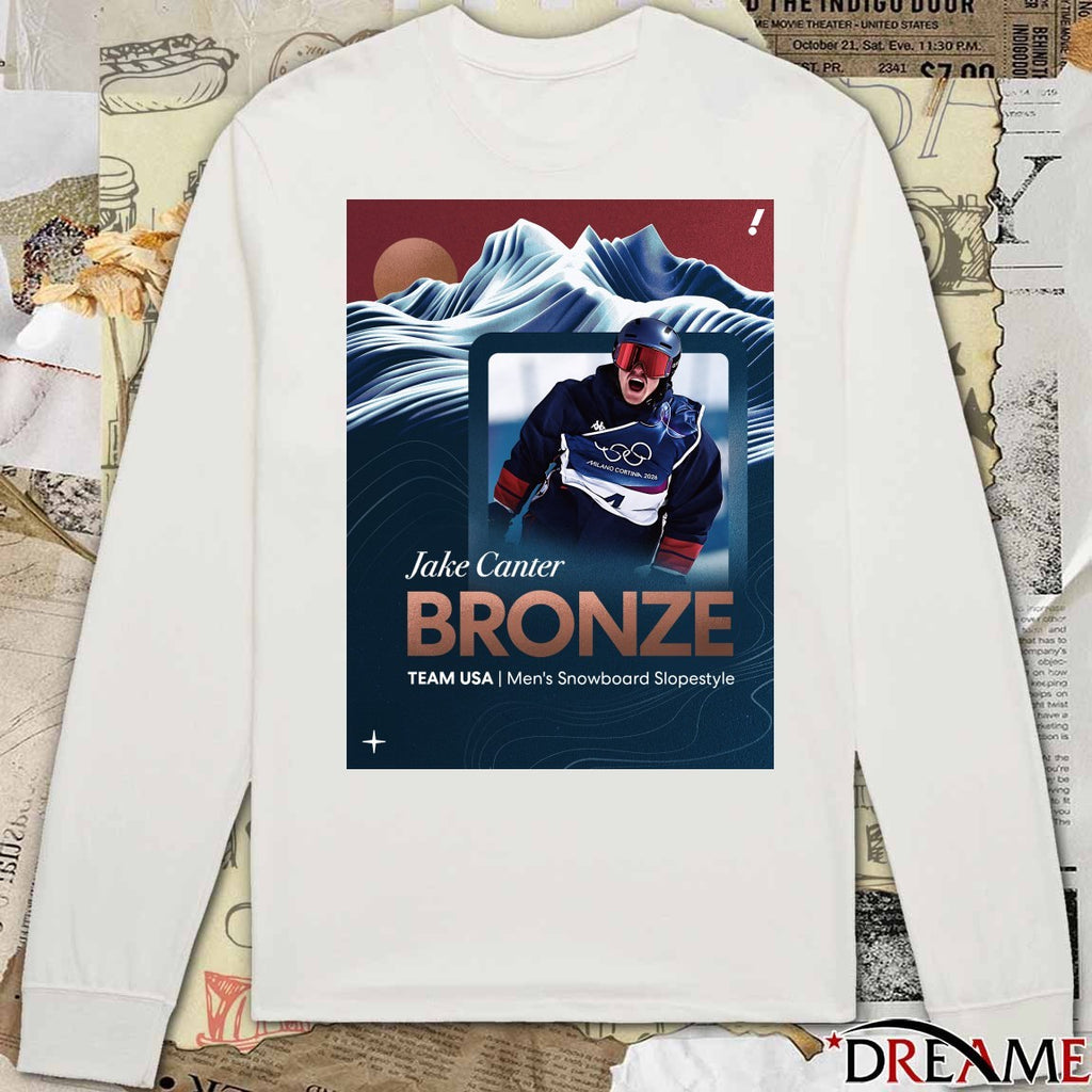 Team USA’s Jake Canter Bronze Medal Men’s Snowboard Slopestyle 2026 Winter OIympics t-shirt