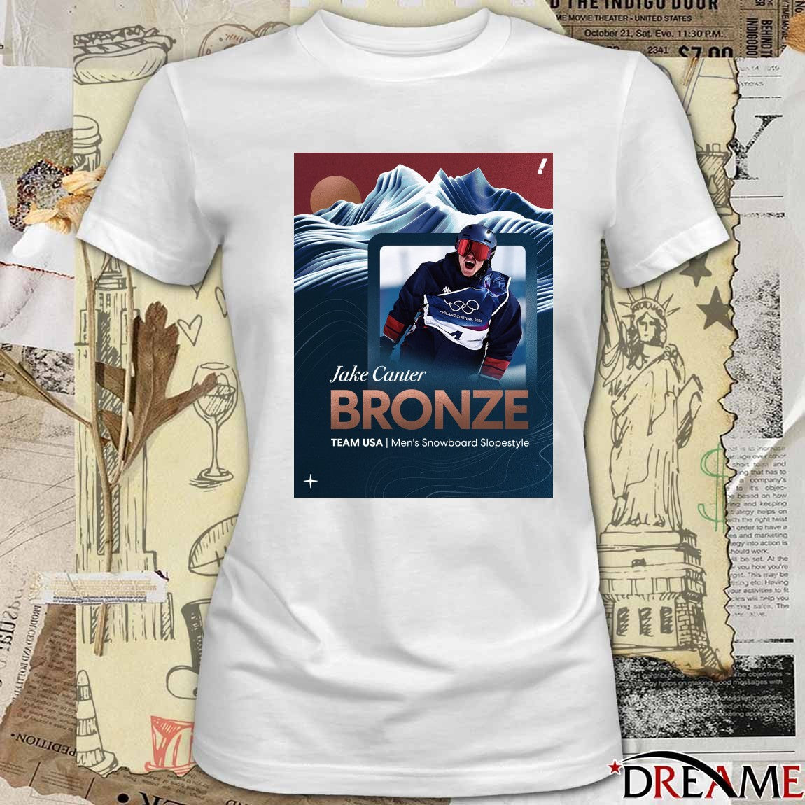 Team USA’s Jake Canter Bronze Medal Men’s Snowboard Slopestyle 2026 Winter OIympics t-shirt